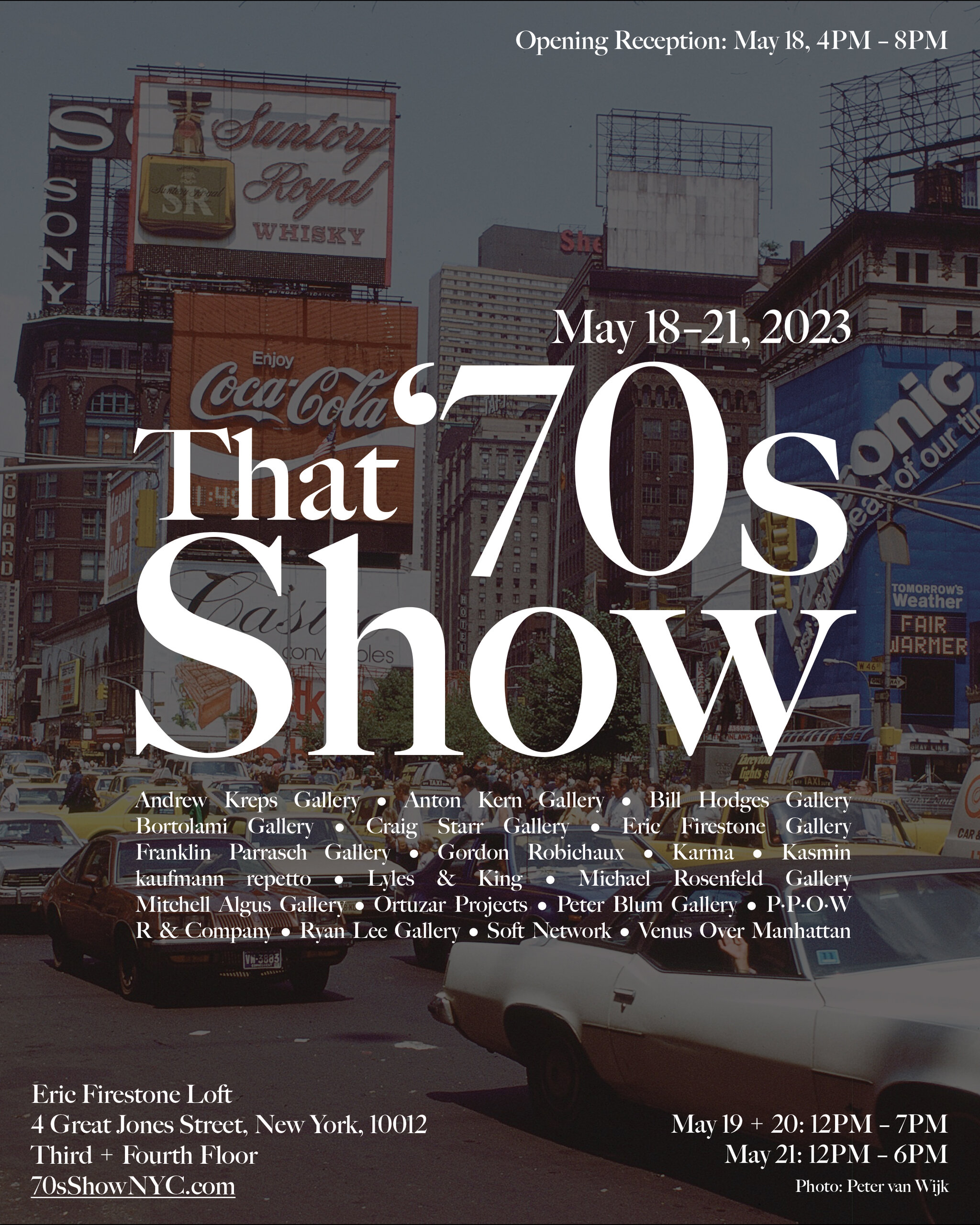 That '70s Show, Eric Firestone Loft, New York, 2023