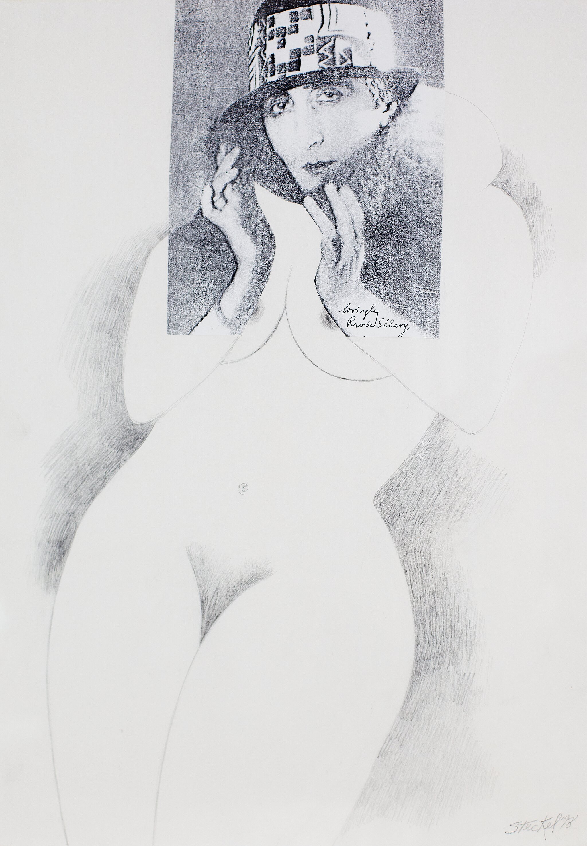Anita Steckel, Duchamp Series (Rrose Sélavy), 1998